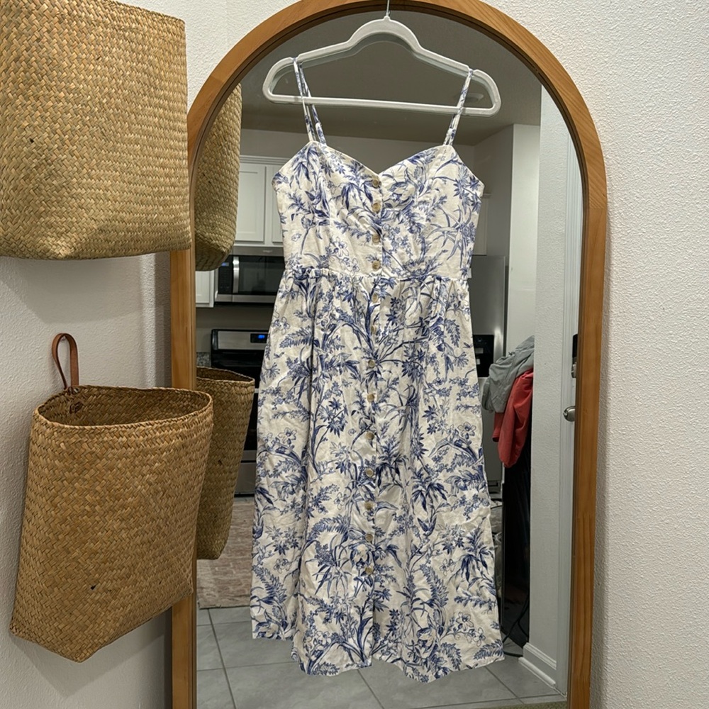 LINEN summer midi dress H&M